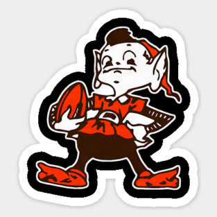 Cleveland Browns Brownie The Elf Logo Sticker