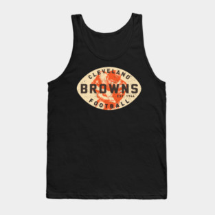 Retro Cleveland Browns 2 By Buck Tee Tank Top