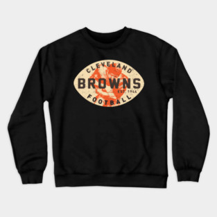 Retro Cleveland Browns 2 By Buck Tee Crewneck Sweatshirt