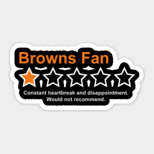 Browns Fan Sticker
