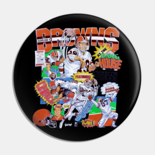 Browns Nfl Cleveland Vintage Football 90s Vtg Pin