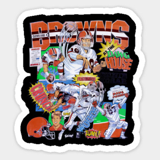 Browns Nfl Cleveland Vintage Football 90s Vtg Sticker