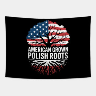 American Grown Polish Roots Poland USA Tapestry