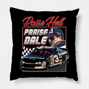 Dale Earnhardt Raise Hell Praise Retro 90s Pillow