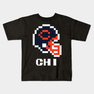 Chicago Bears Tecmo Super Bowl Football Helmet Kids T-Shirt