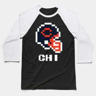 Chicago Bears Tecmo Super Bowl Football Helmet Baseball T-Shirt
