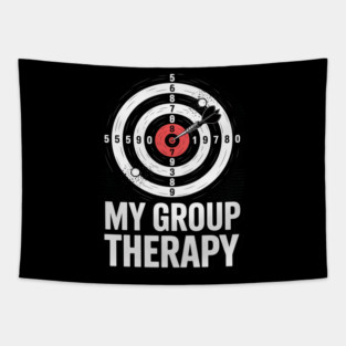 Gun Group Therapy Shooting Range Tapestry