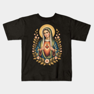 Virgin Mary  Mother Mary  Hail Mary  Our Lady Kids T-Shirt