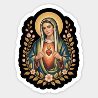 Virgin Mary  Mother Mary  Hail Mary  Our Lady Sticker