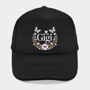 Gigi Butterfly Floral Shirt – Cute Grandmother Gift Idea Hat