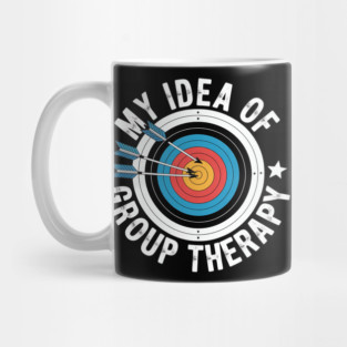 Archery is my Idea of Group Therapy Mug
