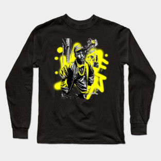 big daddy kane print hip hop Long Sleeve T-Shirt