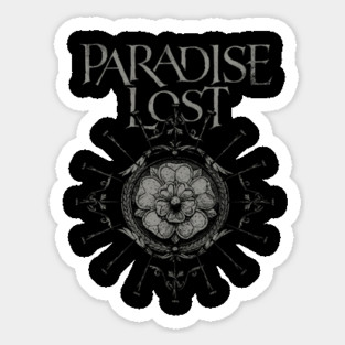 Paradise Lost – Thorned Rosette Gothic Doom Emblem Sticker