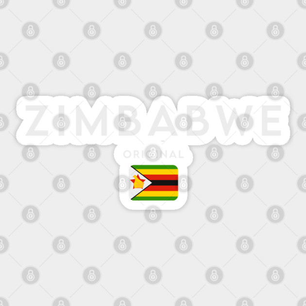 Zimbabwe flag Sticker by eka123