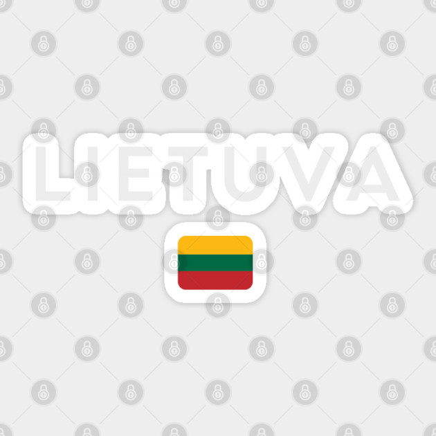 Lithuania flag, lithuanian flag Sticker by eka123