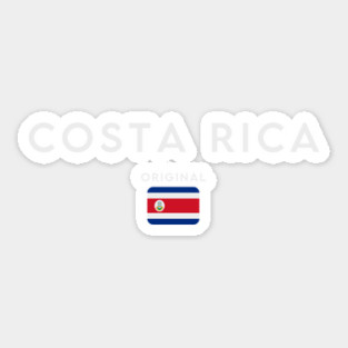 Costa Rica flag, costa rican flag Sticker