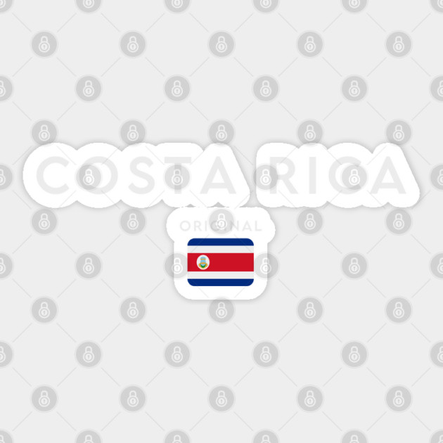 Costa Rica flag, costa rican flag Sticker by eka123