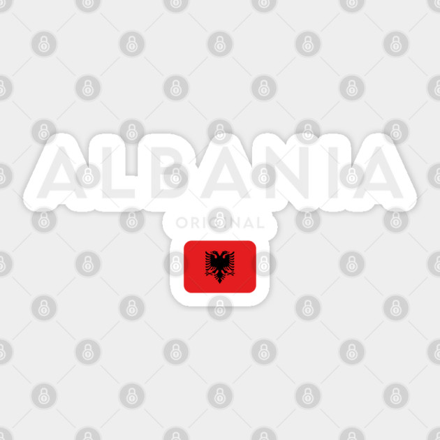 Albania flag, albanian flag Sticker by eka123