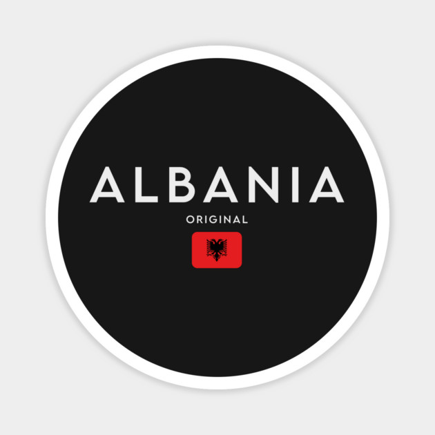 Albania flag, albanian flag Magnet by eka123