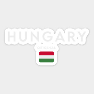 Hungary flag, Hungarian flag Sticker