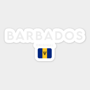 Barbados flag, Barbadian flag Sticker
