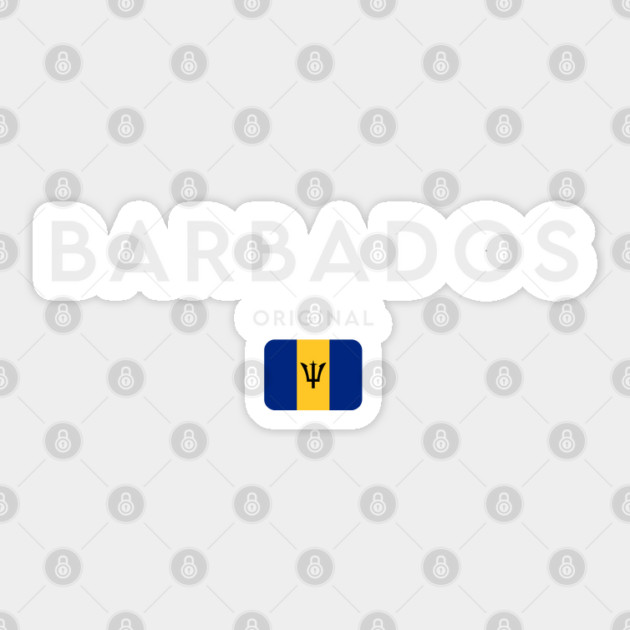 Barbados flag, Barbadian flag Sticker by eka123