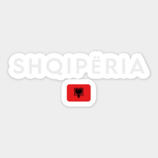 Albania flag, albanian flag Sticker