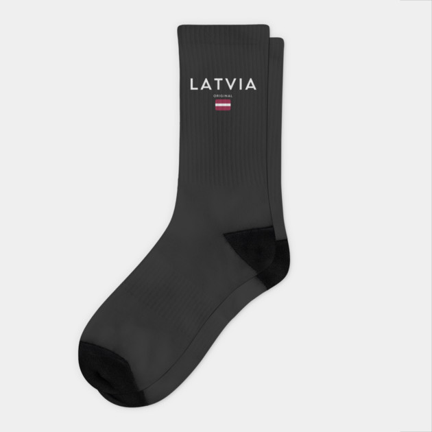 Latvia flag, latvian flag Socks by eka123
