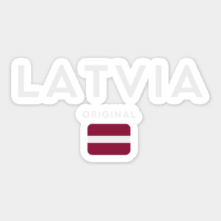 Latvia flag, latvian flag Sticker