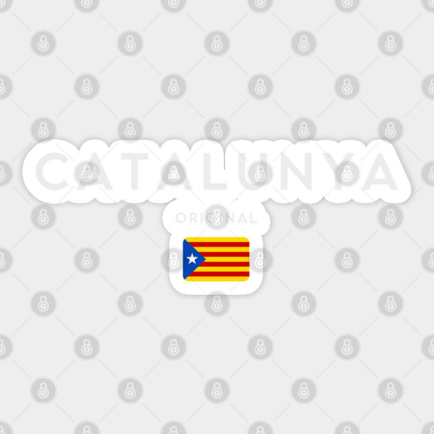 Catalonia flag, catalan flag Sticker by eka123