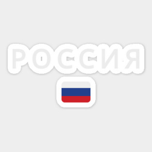 Russia flag, russian flag Sticker