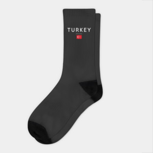 Turkey flag, turkish flag Socks