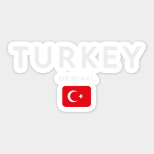 Turkey flag, turkish flag Sticker
