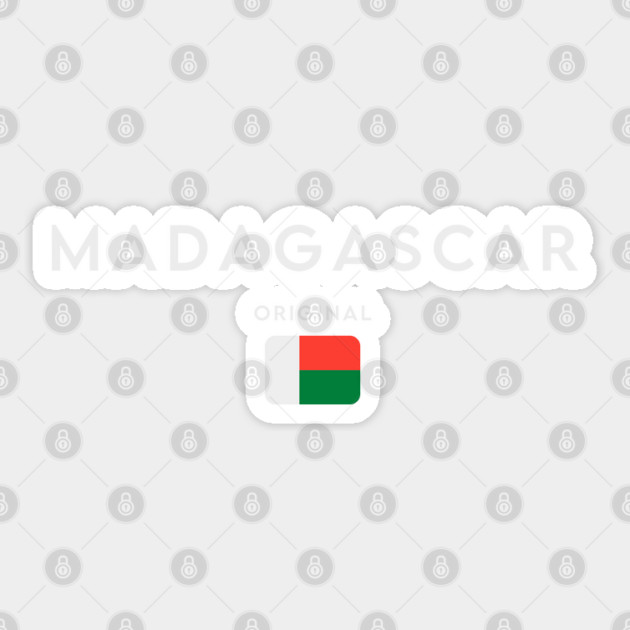 Madagascar flag Sticker by eka123