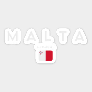 Malta flag, maltese flag Sticker