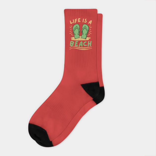 Life is a Beach Socks by The WYLD Tribe
