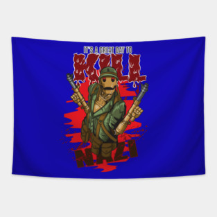 " It's a Great Day to Kill Nazis"- GI ROBOT Tapestry