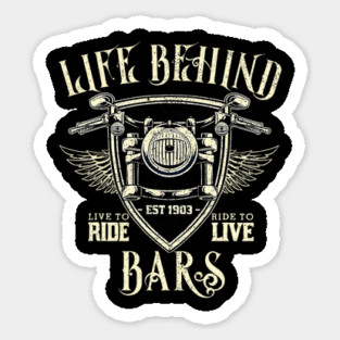 life behind bars Sticker