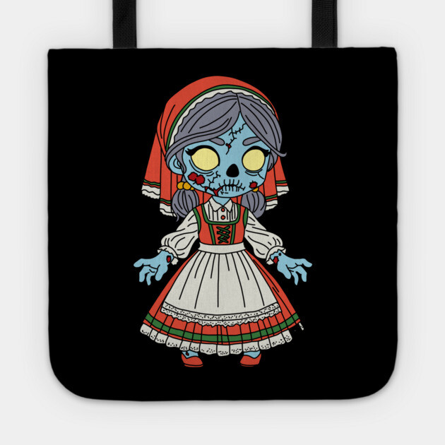Cute Italian Zombie Tote by H. R. Sinclair