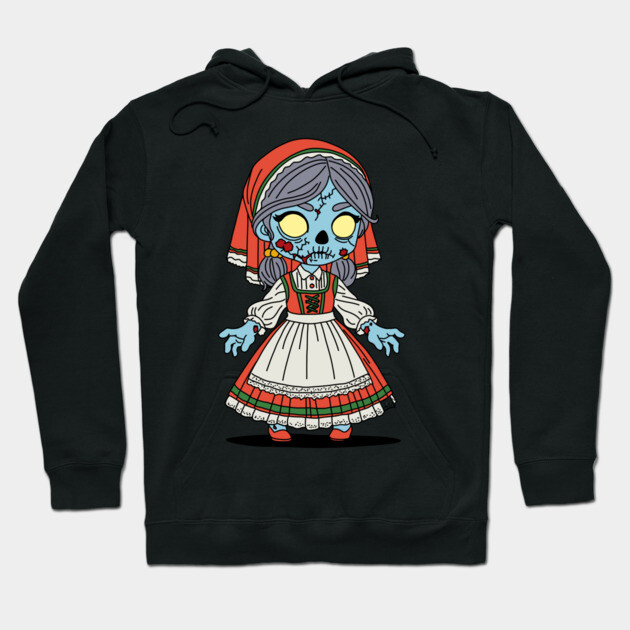 Cute Italian Zombie Hoodie by H. R. Sinclair