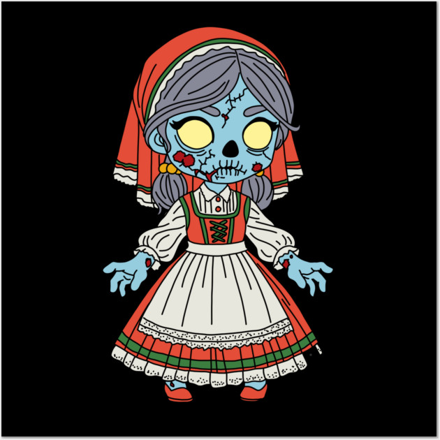 Cute Italian Zombie Wall Art by H. R. Sinclair
