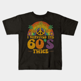 I Survived the 60s twice Kids T-Shirt