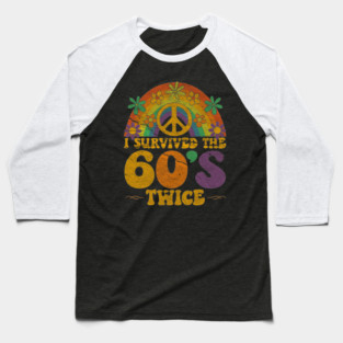 I Survived the 60s twice Baseball T-Shirt