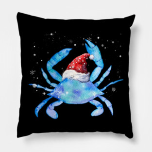 Crab Pet Louisiana Delaware Virginia Maryland Blue Crab Christmas Pillow