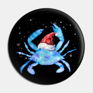 Crab Pet Louisiana Delaware Virginia Maryland Blue Crab Christmas Pin