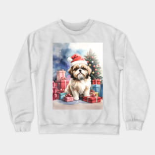 Christmas with Biewer Terrier Crewneck Sweatshirt