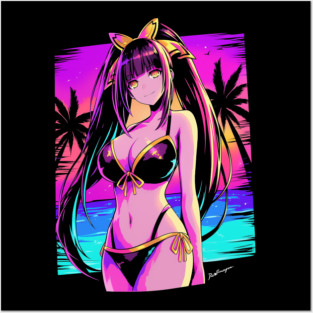 kurumi tokisaki swimsuit Posters and Art