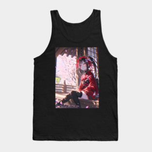 Kurumi Tokisaki Date A Live Anime Amid Sakura Tea Tank Top