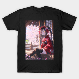 Kurumi Tokisaki Date A Live Anime Amid Sakura Tea T-Shirt