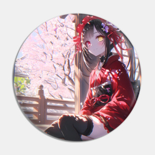 Kurumi Tokisaki Date A Live Anime Amid Sakura Tea Pin